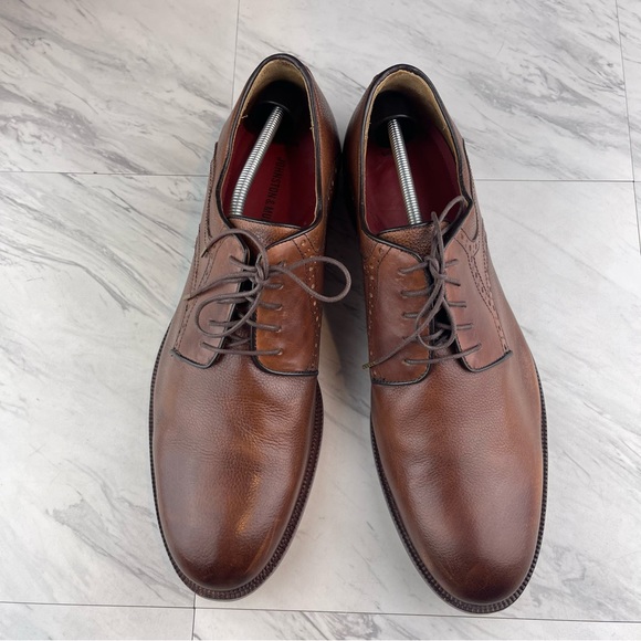 Johnston & Murphy Brown Leather Saddle Brogue Derby Mens Size 13 M - Picture 7 of 15